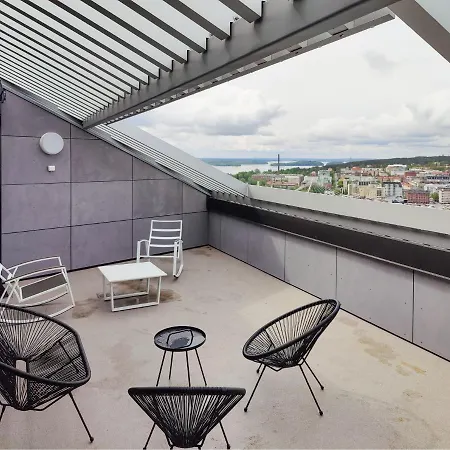 2ndhomes Nokia Arena Sviitti #2 - Penthouse Apt With Amazing Views & Private Terrace